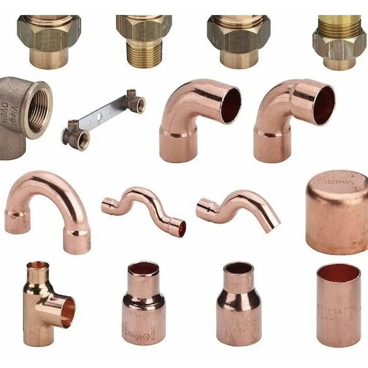 Kupfer Fittinge zum Löten.