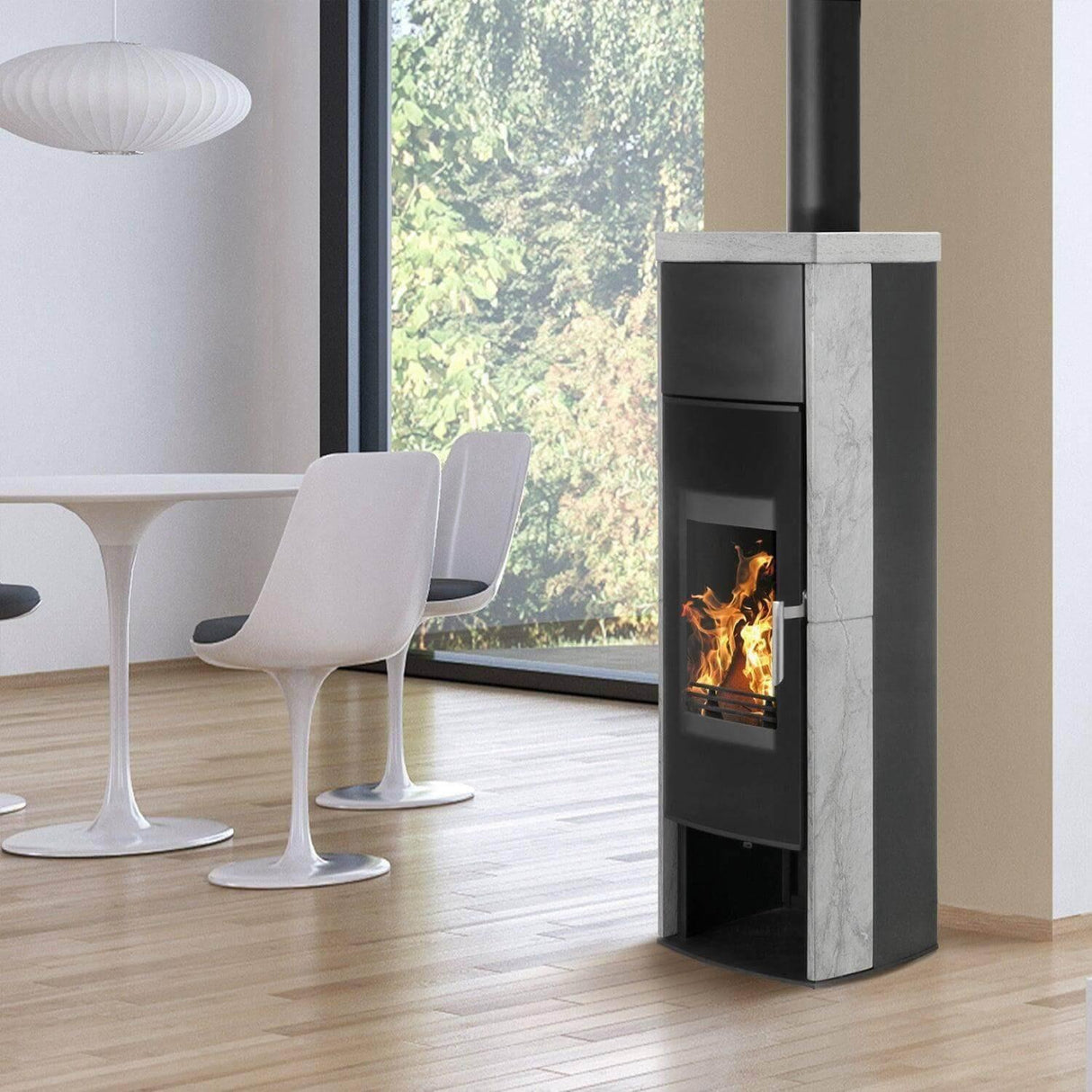 Wasserführender Kaminofen Schmitzker Aqua.