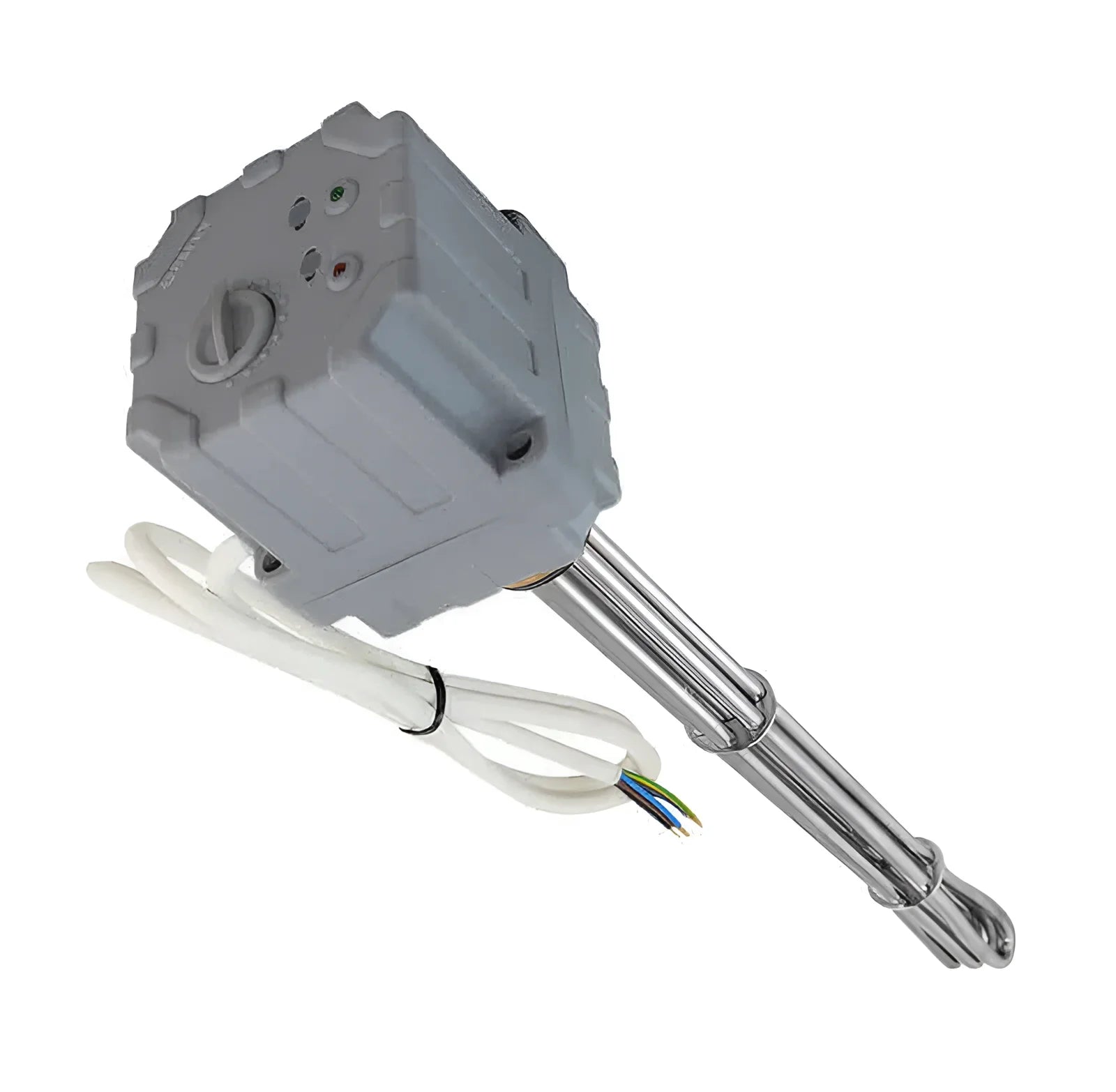 Graues Elektroheizstab mit Regler, Thermostat, hochwertiges Rohrmaterial AISI 316L