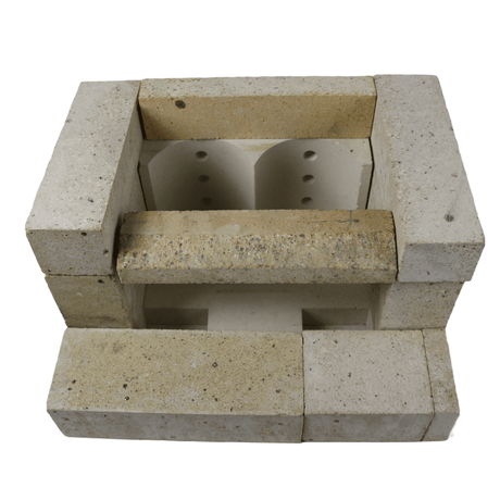 MPM DS Wood 18kW Schamottsteine komplett.