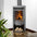 Stylischer Kamin bis 5 kW 🔥 für wohlige Wärme. Perfekt für Ihr Zuhause! 🌿