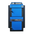 Blauer Heizkessel mit Holz 🪵 und Kohlen 🔥, über 40 kW Leistung, effektive Heizlösung.
