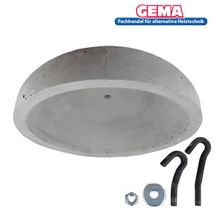 Concrete Dome mit Montagehardware für Keramische Deflektor Elektromet im Eco Save System