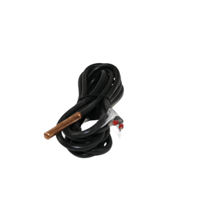 Schwarzes Kabel mit Kupfersensor für Attack Kesselfühler KTY 2m für DPX-Profi und SLX-Profi