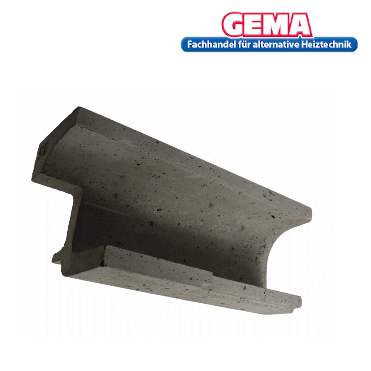 Precast Betondecke mit T-Profil und Bogenende für Schamottestein Attack SLX
