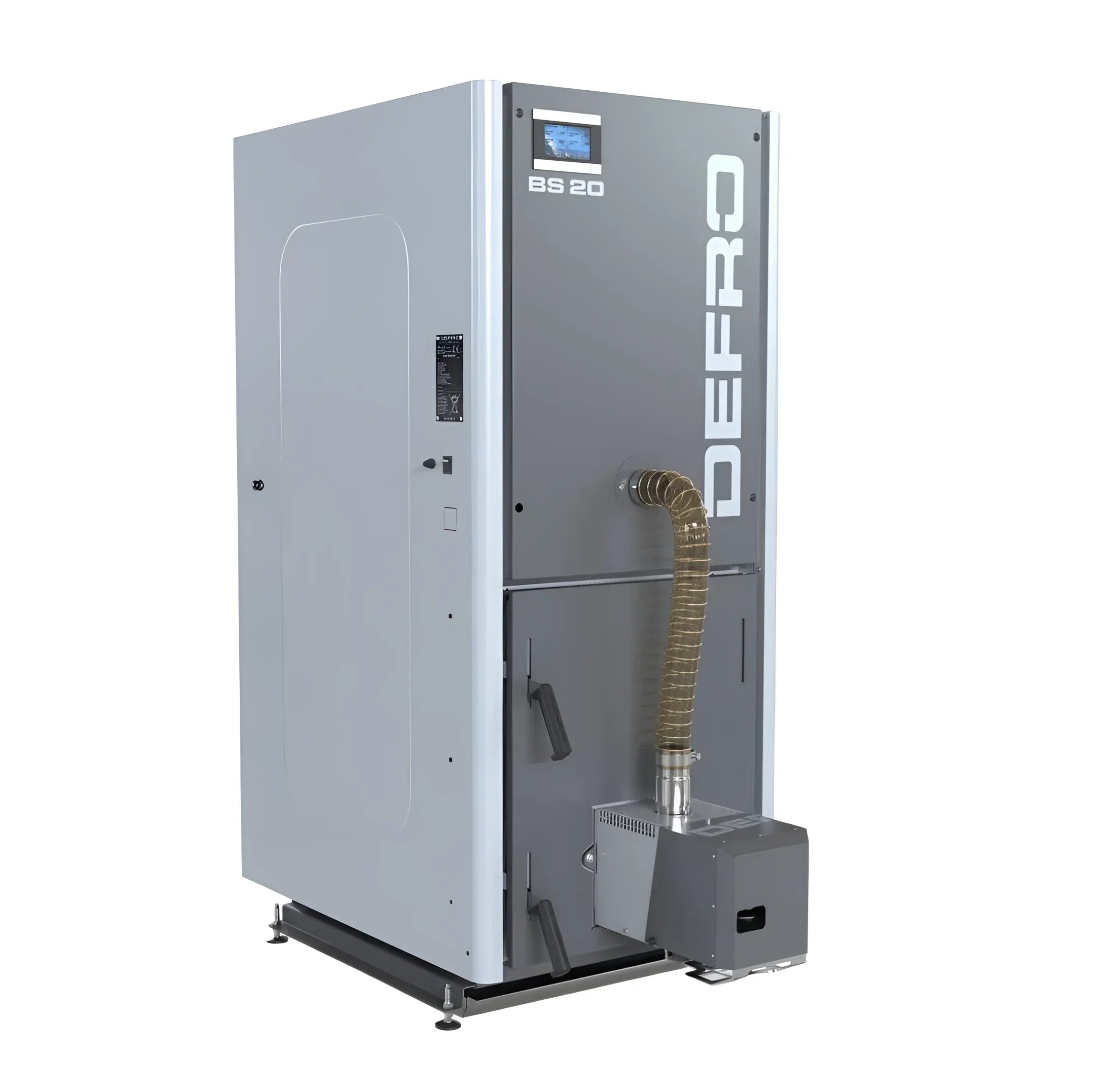 Kompakter Pelletkessel Defro BS 20 🔥 für kleine Räume, effizient und CE-zertifiziert. Ideal für Heizung 💧.