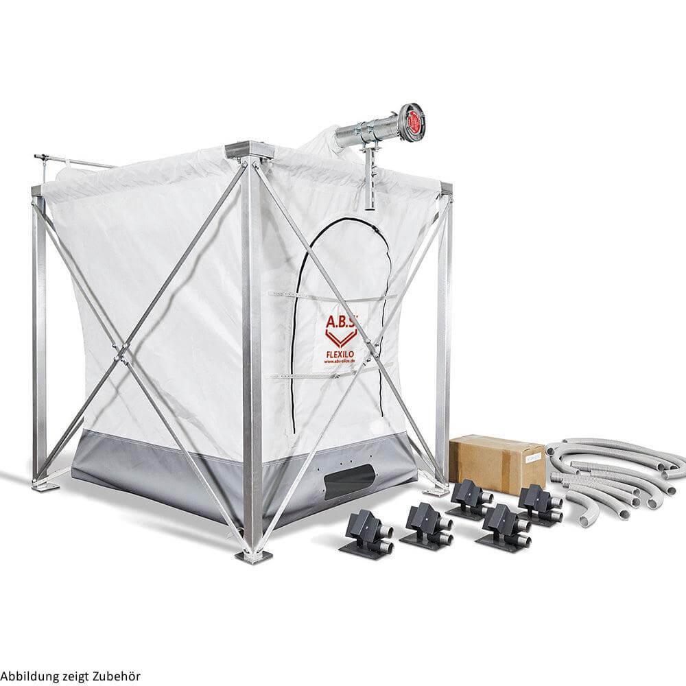 Pelletsilo FLACHBODEN inkl. Gestell.