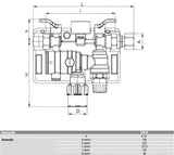 Automatische Heizungs-Füllarmatur BA 6628 Plus DN20 für Heizungsanlagen.