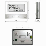 Zimmerregler Wochensteuerung mit Hintergrundbeleuchtung Aufputz.