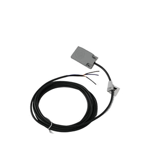 Grauer Sensor mit schwarzem Kabel für Attack Wood&Pellet Pelletfüllstandsensor 50x30x7mm