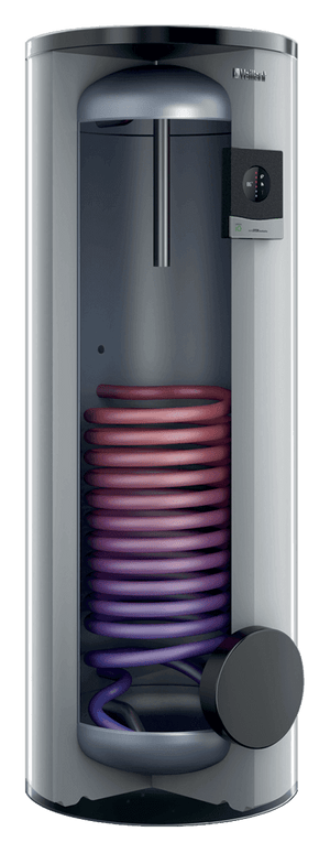 Vaillant uniSTOR VIH Warmwasserspeicher mit flexibler Kombination aus 🏠 Heizsystemen und Volumen von 300-500 Litern.