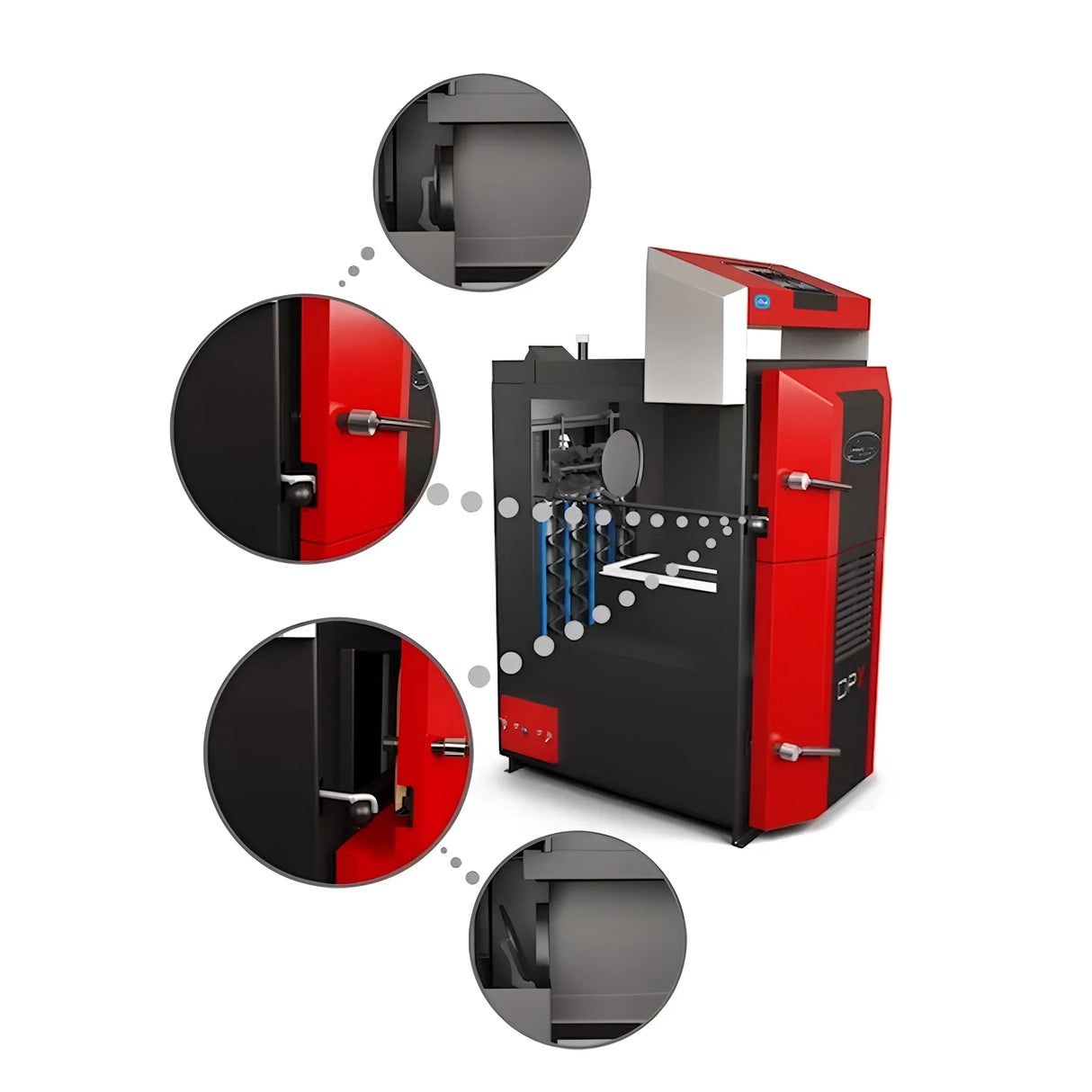 Holzvergasungskessel Attack DPX 15 kW Komplettpaket mit Pufferspeicher.