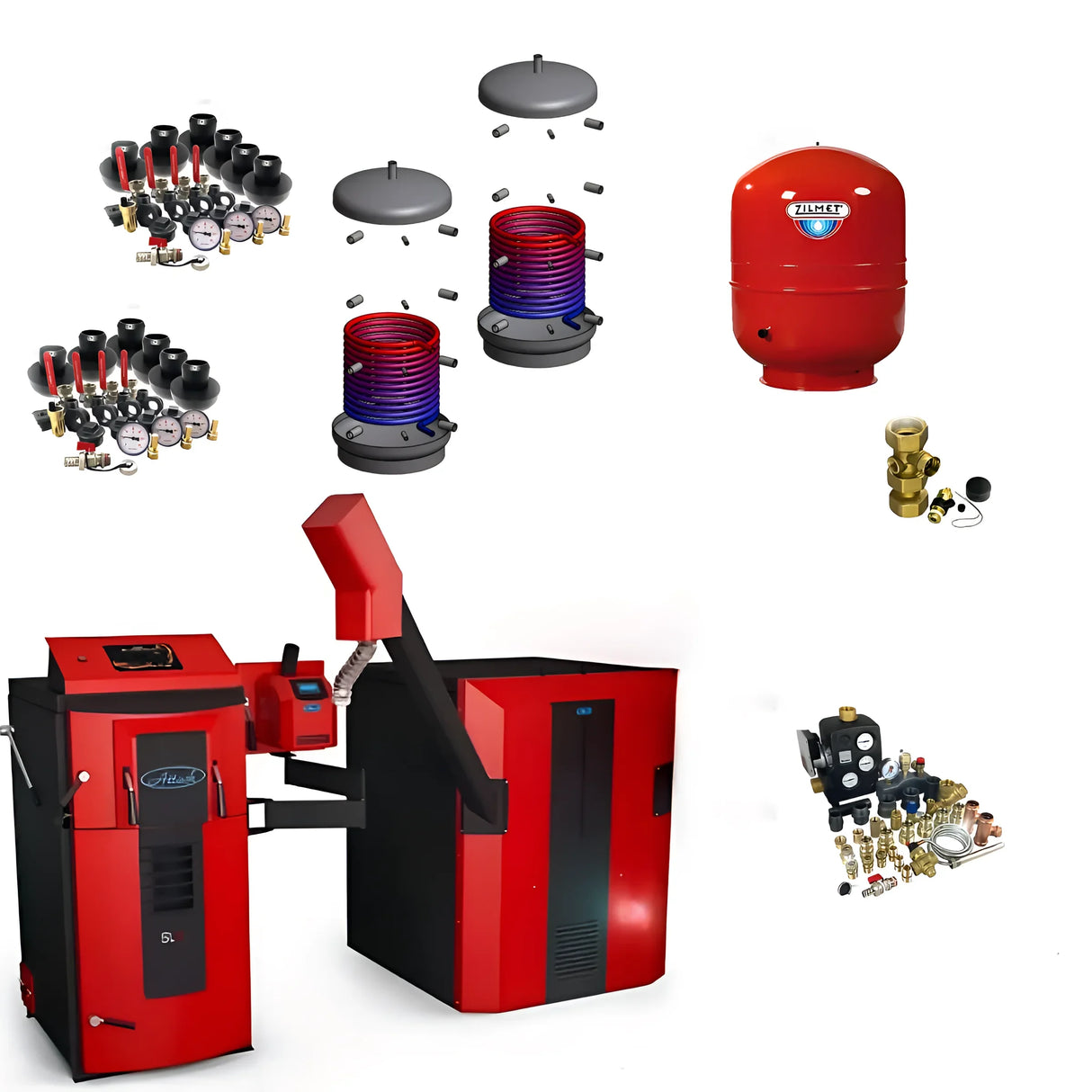 Komplettpaket Attack SLX Kombi20 mit Pufferspeicher für moderne Heiztechnik.