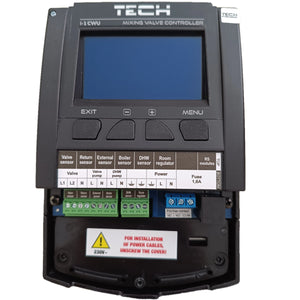 TECH i-1 CWU šildymo kontūro valdiklis kompensuojamas oro sąlygomis – maišymo vožtuvas + karšto vandens siurblys