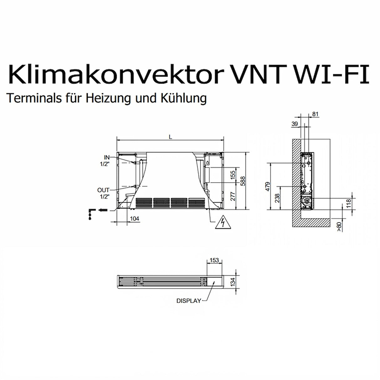 Klimakonvektor VNT WI-FI