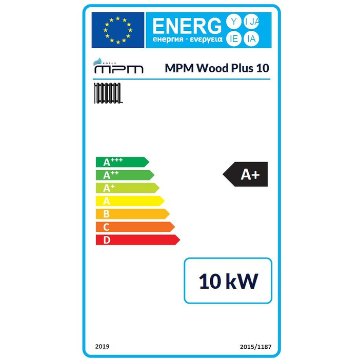 MPM DS WOOD 10 kW Fastbränslepanna