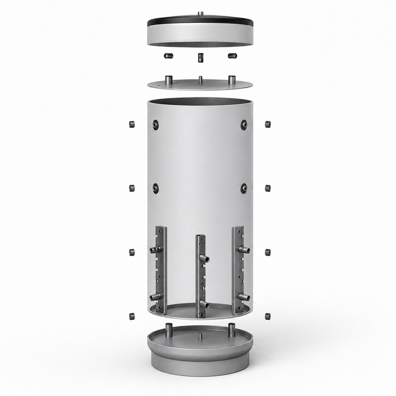 Layers - buffer storage without heat exchanger