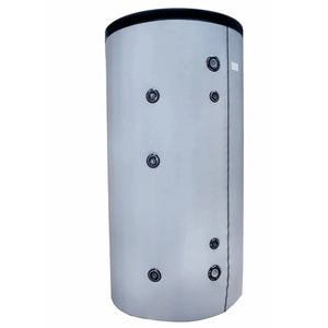 Cylindrischer Fish S1 Warmwasserspeicher mit Anschlussports, S235JR, für Brauchwasser