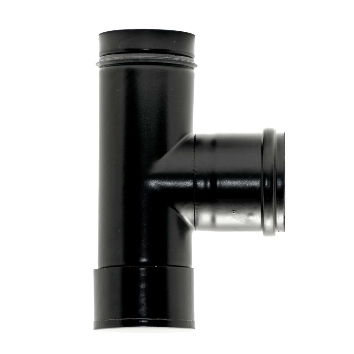 Rauchrohr für Pelletöfen, Ø 80 mm, schwarzen Stahl, ideal für Ofenanschlüsse 🔥🛠️