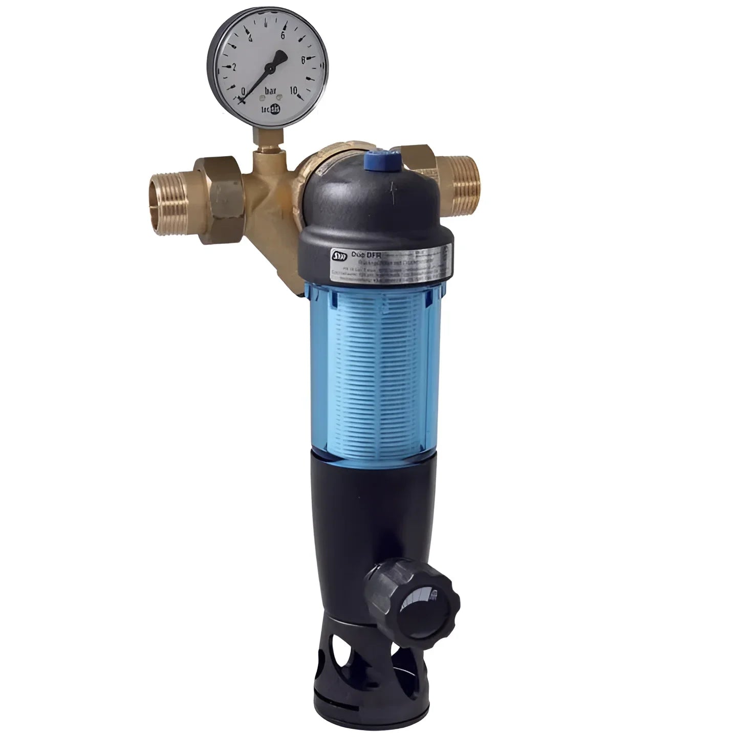 Wasserfilter mit Druckmesser für den Rückspülfilter SYR