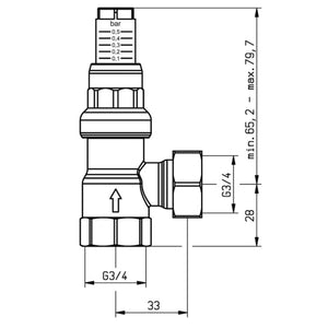Afriso Differenzdruck - Überströmventil DÜ 3/4" Eckausführung - GEMA Shop