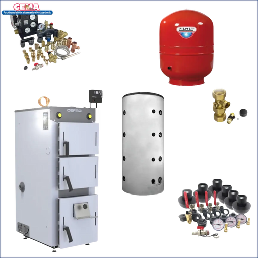Heizungssystemkomponenten für Defro Firewood 15 kW plus Pufferspeicher ohne WT