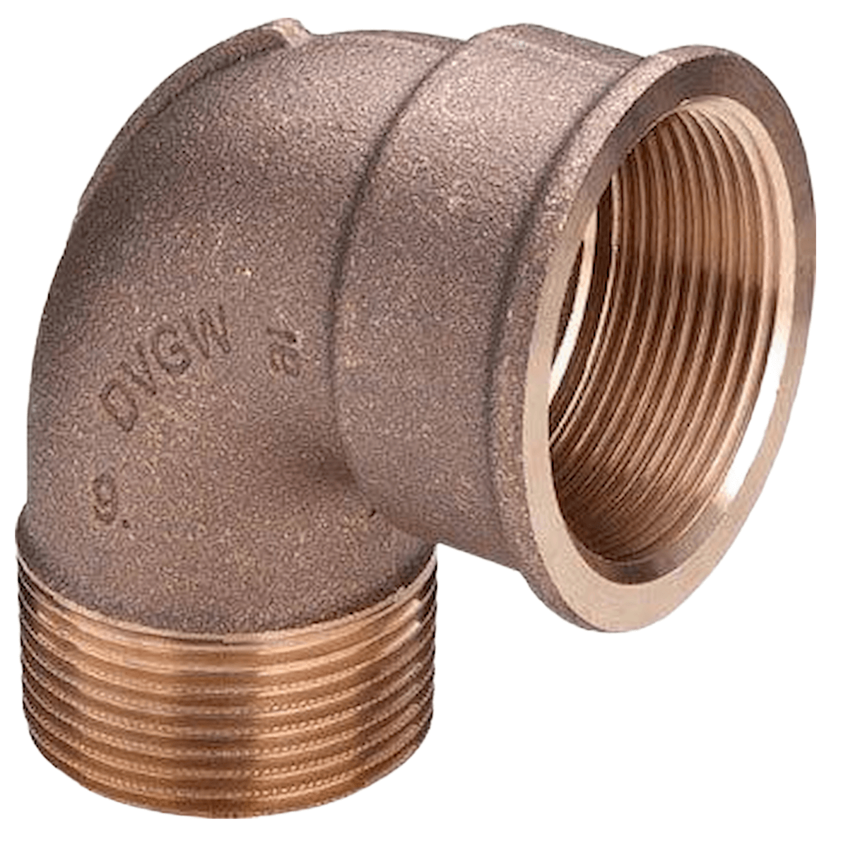 Rotgusswinkel 90° 🛠️ Fitting aus Rotguss mit Innen- und Außengewinde 🔩 für verschiedene Anwendungen.
