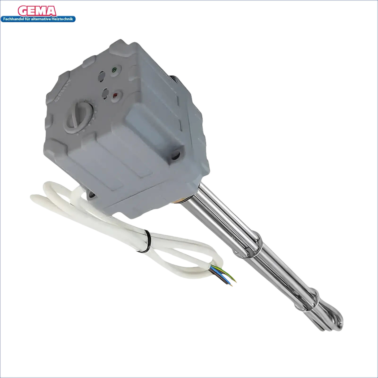 Graues Elektroheizstab mit Regler, Thermostat, hochwertiges Rohrmaterial AISI 316L