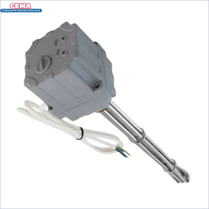 Graues Elektroheizstab mit Regler, Thermostat, hochwertiges Rohrmaterial AISI 316L