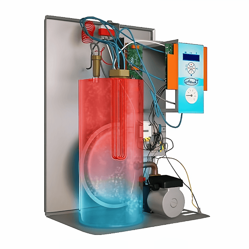 Elektrokessel ATTACK Electric Exellent 8 kW Centralvärme och varmvatten - GEMA Shop