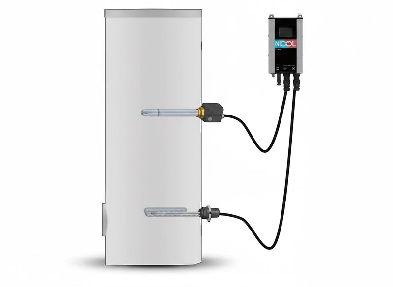 GEMA Shop Nexol NEX R2 PV-Heizstab-Nachrüstset mit zwei Heizkörpern und Energy Controller für Warmwasserspeicher