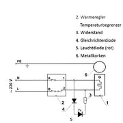 Värmepatron, värmestav 230V 1¼" AG 1,5 kW - 230V PV-lämplig - GEMA Shop
