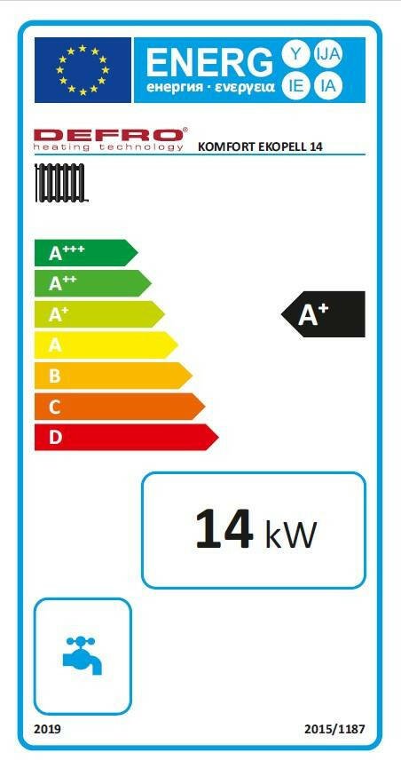 Kombi - Pelletskittel Defro Komfort Ekopell 14 kW för pellets - / vedeldning - GEMA Shop
