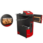 Komplettpaket Attack SLX Lambda Touch 35 kW plus Pufferspeicher mit Wärmetauscher - GEMA Shop