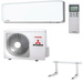 Komplettpaket Mitsubishi Klimaanlage SRK 25 ZS-W mit Inverter 🍃 – Effiziente Kühlung für Ihr Zuhause 🏠.