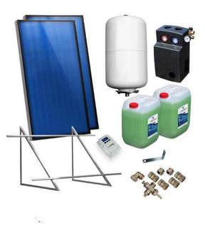 Solarpaket Flachkollektoren AMX 2.51 5.06 m² für Flachdach - GEMA Shop