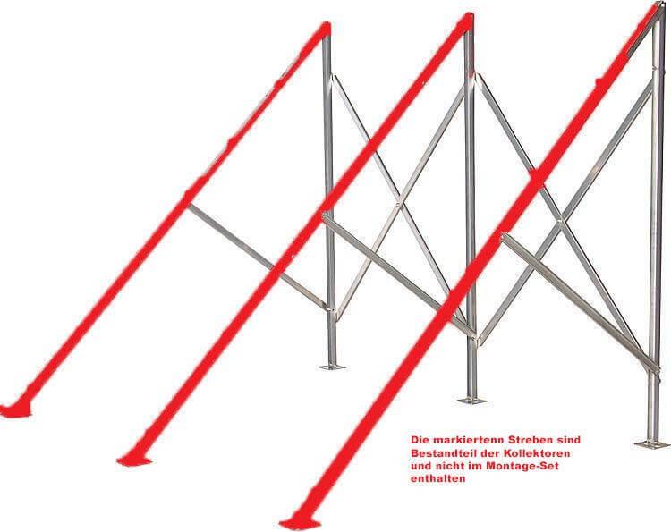Solarpaket rörkollektor HP30 platt tak 9,78 m² - GEMA Shop