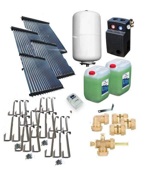 Solarpaket Rörkollektor HP30 Sadeltak 19,56 m² - GEMA Shop