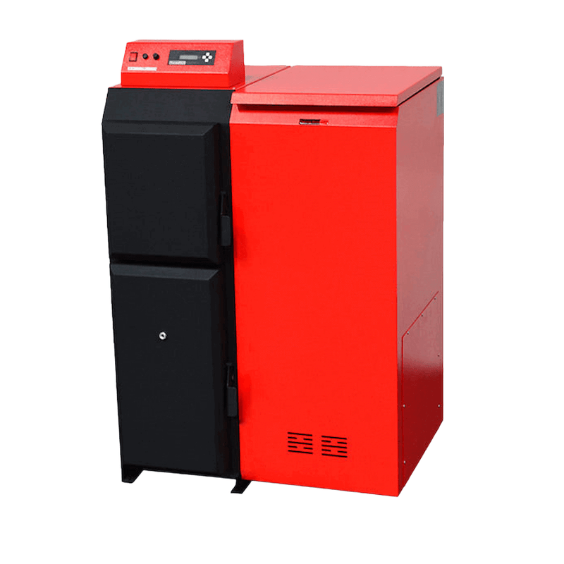 Thermoflux Pelling ECO 35 kW pelletpanna med 150 kg pelletbehållare - GEMA Shop