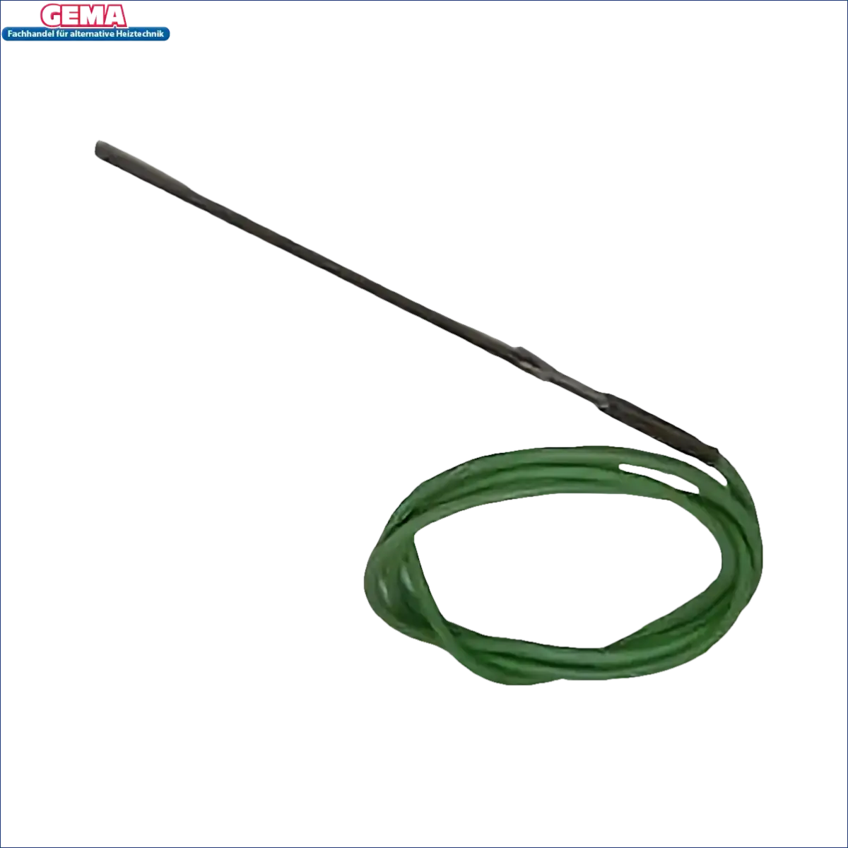 Grünes Kabel mit schwarzem Stab für Thermoflux Pelling Flammensensor