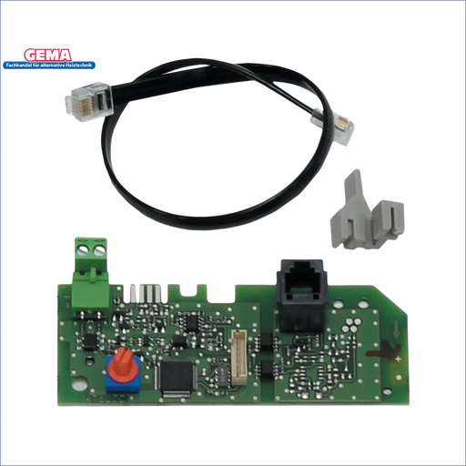 Elektronik-Schaltplatine mit Komponenten und Anschlüssen für Vaillant VR 32/3 modulierender Buskoppler
