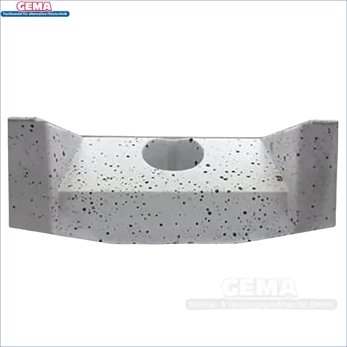 Speckled gray Viadrus U32 Schamottstein mit Mittelbohrung für U32 Heizkessel